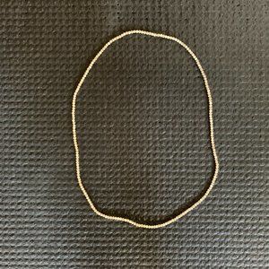 Cream color small bead necklace